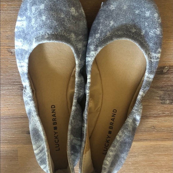 Lucky Brand Size 7 Ballet Flats Blue/Grey NWT - Picture 2 of 9